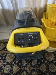 Tornado Marathon 2000 Walk-Behind Carpet Extractor, Yellow/Black