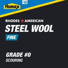 Homax Rhodes American Steel Wool Fine Grade #0 – 12 Pad