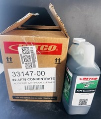 (TWO) Betco Fastdraw AF79 Concentrate Bathroom Cleaner 33147-00 (2 – 2 L)