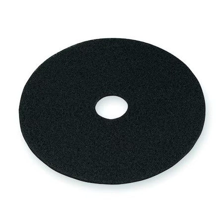 3M 7200 Stripping Pad, Stripping, Black, 20 In Dia, Polyester, 5 Pk