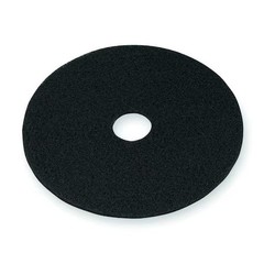 3M 7200 Stripping Pad, Stripping, Black, 20 In Dia, Polyester, 5 Pk