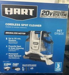 HART HPSP25B 20V Cordless Spot Cleaner Kit Tool / NO BATTERY OR CHARGER /NEW