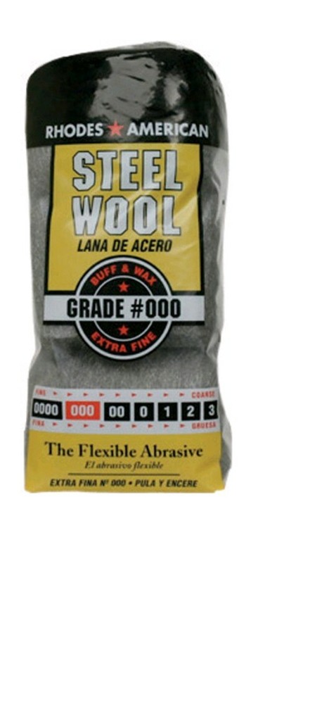 6 Packs Rhodes American Steel Wool Grade 000 – Extra Fine