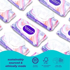 Bim Bam Boo | Flushable Wet Wipes | 100% Plant Based | 336 Count (Pack of 1)