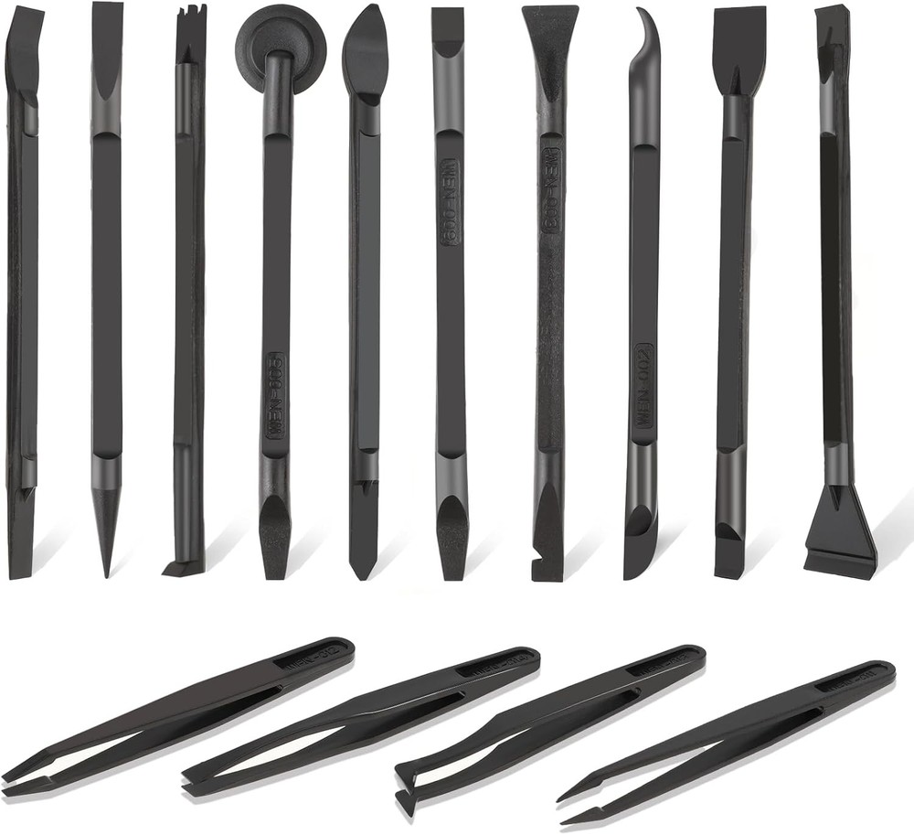 14-Piece Plastic Crevice Cleaning Tool Set, Non-Scratch Scraper and Anti-Static