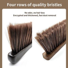 2 Pcs Wooden Hand Broom Brush, Dust Bench Brush Whisk Broom Soft Bristle Brus…