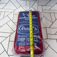 Grant’s Garage Shop Towels 14″x13″ Red 50 Pack 100% Cotton Mechanic’s Choice