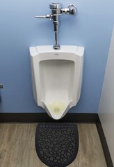 6-pack FRESH PRODUCTS P-Shield Urinal Mat Black