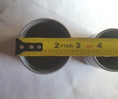 Carpet Cleaning Vacuum Hose Vinyl Cuff / Connector 2 inches Threaded x Slip-On
