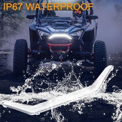 Tavaray Rzr Pro Front Accent Light Led Center Grill Fang Signature Light Amber