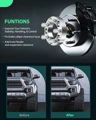 4Pc 1.25″ 5×4.75-4.5 87.1 CB 12×1.5 for Chev Blazer Camaro Vette GMC Jimmy Caddy