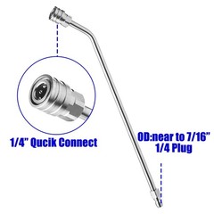 M MINGLE Pressure Washer Wand Extension, 30 Degree Curved 30 Angled