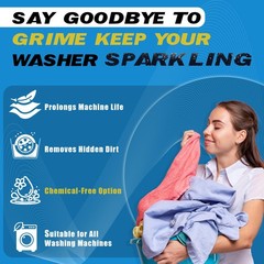 Washing Machine Cleaner Powder, 1Year Supply 8 Ounce (Pack of 1), Powdered