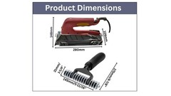 Zimpty ZY477 10in. 800-Watt Carpet Seaming Iron and Seaming Roller Spiked Sta…