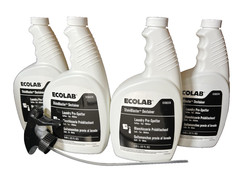 Lot of 4 Ecolab 6100374 Stain Blaster Destainer Laundry Pre-Spotter W/ Sprayer