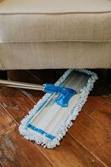 Zflow 18″ Microfiber Dust Mop Pads 2-Pack – Premium Commercial Grade 18, Blue