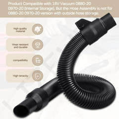 14-37-0105 18V Wet/Dry Vac Hose Assembly with Universal Attachments Adapter Kit