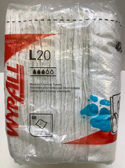WypAll 47022 L20 Medium Cleaning Towels, 12.5″ x 12″, White, 3pks/68, 204 Total