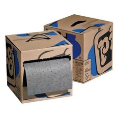 Pig Mat226 Sorbent Roll, 8 Gal, 10 In X 100 Ft, Universal, Gray, Polypropylene