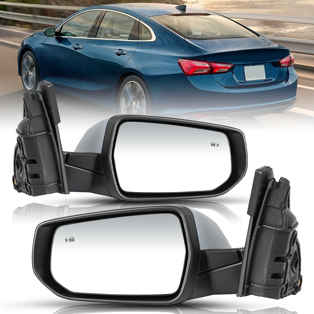 8-Pin Passenger Driver Side Mirror Turn Signal Blind Spot 2016-2022