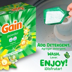 Gain Powder Laundry Detergent, Original Scent, 167 154 Ounce (Pack of 1)