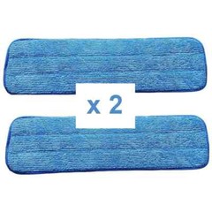 (2-Pack) 18″ x 5″ Micromax Select Microfiber Wet Mop, Blue -FREE SHIPPING