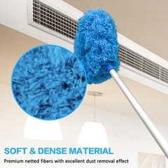 Ceiling Fan Cleaner Duster Reusable Microfiber Blade Blue