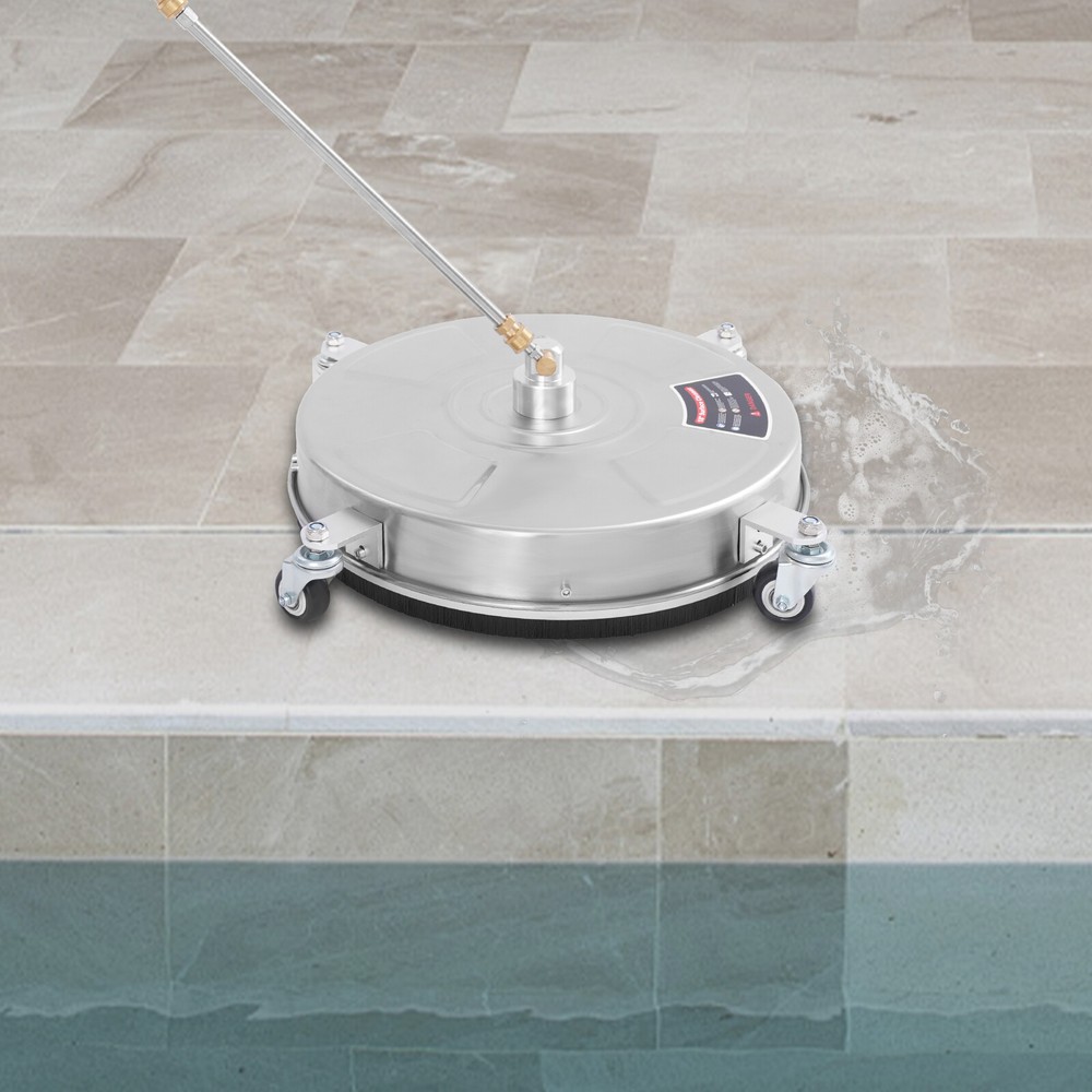 2-Nozzles Surface Cleaner Round Surface Stainless Steel Cleaning Machine 5000PSI