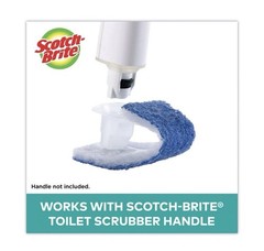 Scotch-Brite 558RF Disposable Toilet Scrubber Refill – Blue/White (10/Pack) New
