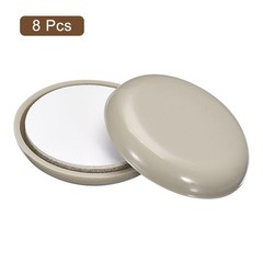 uxcell Furniture Sliders, 8Pcs 1 1/2″ – Plastic Self-Adhesive Round 1