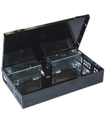 (ONE) JT Eaton Repeater Low Profile Multi Catch Mouse Trap Solid Steel Lid Black