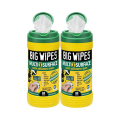 BIG WIPES-Multi-Surface Wipes 80 count-(80 Count Tubs)-2 PACK