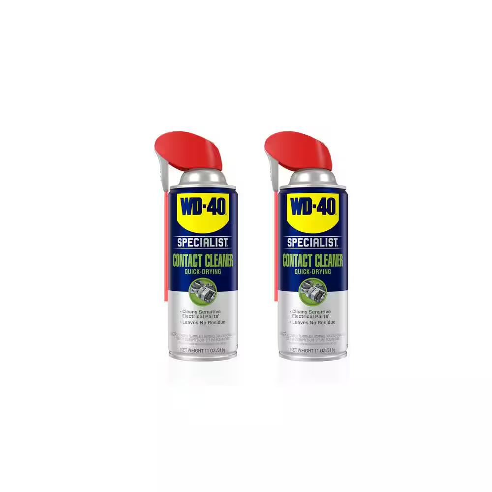 WD-40 Specialist Contact Cleaner Quick Drying Spray – Pack Of 2, 11 Oz. Each