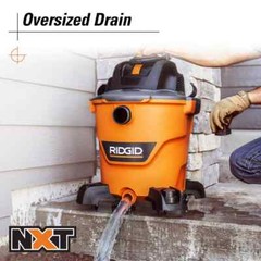 RIDGID 12 Gallon 5.0 Peak HP NXT Wet Dry Vac w/ General Debris Filter & Hose