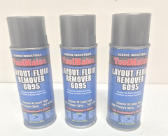 Aervoe Industries ToolMate 6095 Layout Fluid Remover, 10.5 Oz. Net Lot of 3