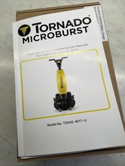 Tornado Microburst Compact Battery Scrubber with Charger; Battery Sold Separate