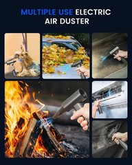 Compressed Air Duster 130000RPM High-Speed Electric Air Duster, 4-Gear Jet Dr…