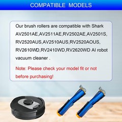 2 Pack AV2501S Brush Roller Replacement Parts 2 brushes, Multi-colors