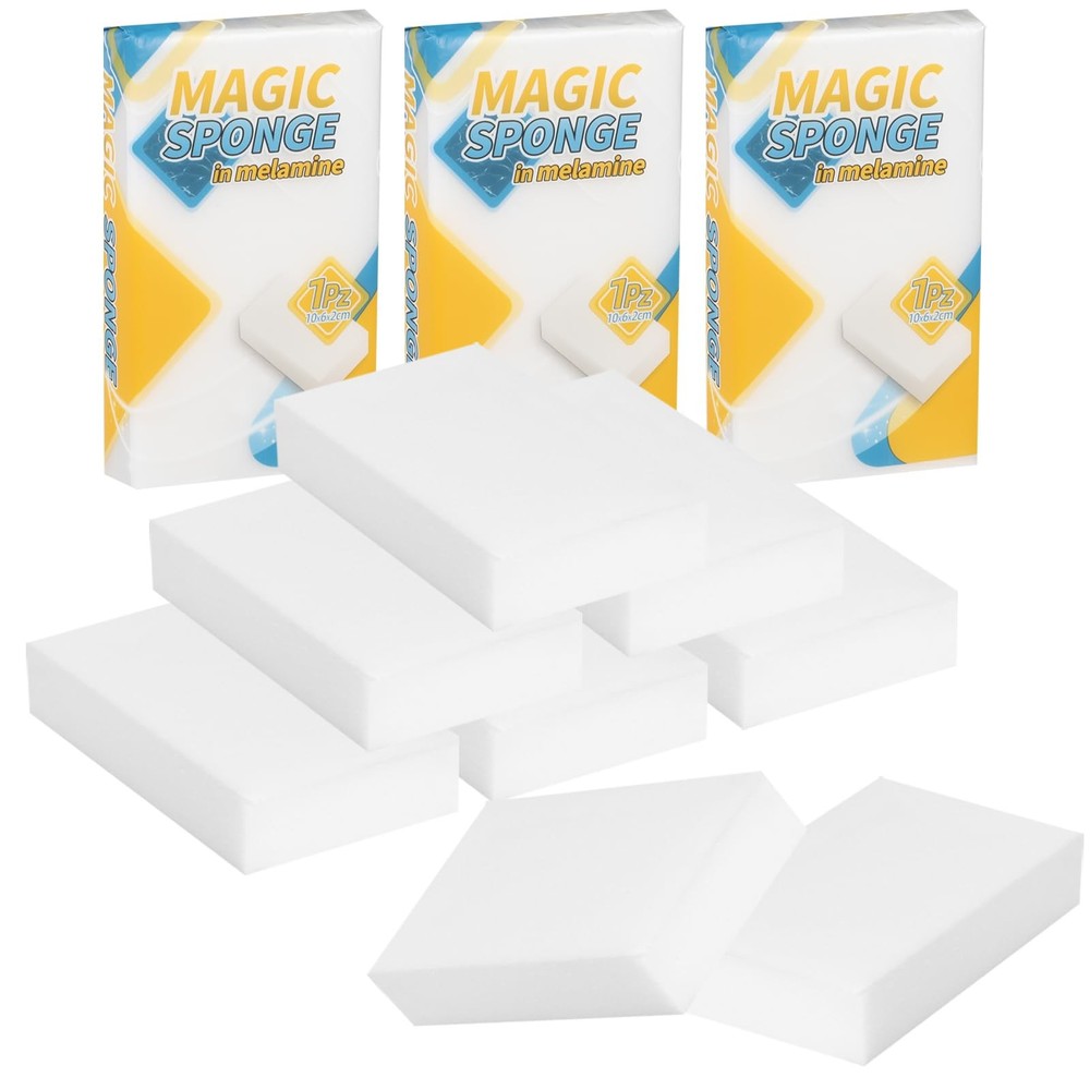 Magic Sponge Eraser Foam Cleaning Sponges 10PCS Multi-Functional Power White