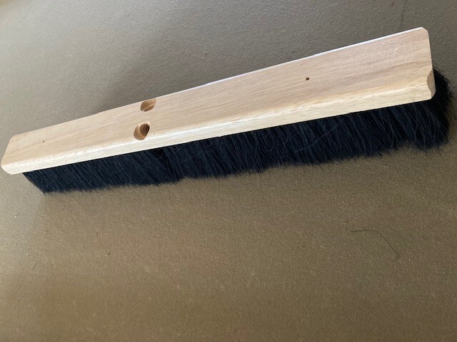 Carlisle Black Tampico 24″ Floor Shop Broom Fine medium sweep Hardwood block