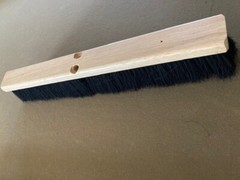Carlisle Black Tampico 24″ Floor Shop Broom Fine medium sweep Hardwood block