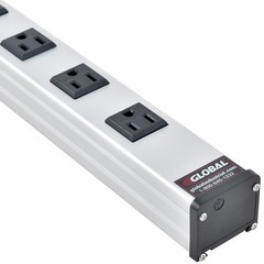 48″ 18 Outlet Aluminum Power Strip with 6-ft Cord ETL/cETL