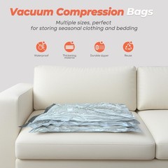 18 Pack Vacuum Storage Bags Set with Rechargeable Wireless Pump