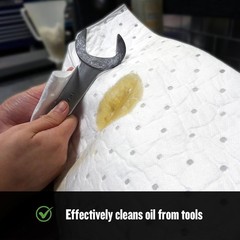 FlashDry Oil-Only Absorbent Pads Fuel Hydrocarbon Spill Cleanup