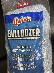 Quickie Bulldozer #18 Blended String Wet Mop Refill With Looped Ends