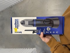 IonVac Cordless Portable Rechargeable Hand Vacuum w/ Stand, Dusting Brush, Wand