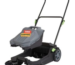Barredora Manual 25.6” Depósito 5 Gal Mango Ajustable Patio Garaje Jardín,Nuevo