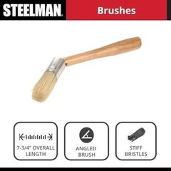 Euro Lube Angled Applicator Brush with Stiff Bristles for Paste-Style Tire 1 Qty