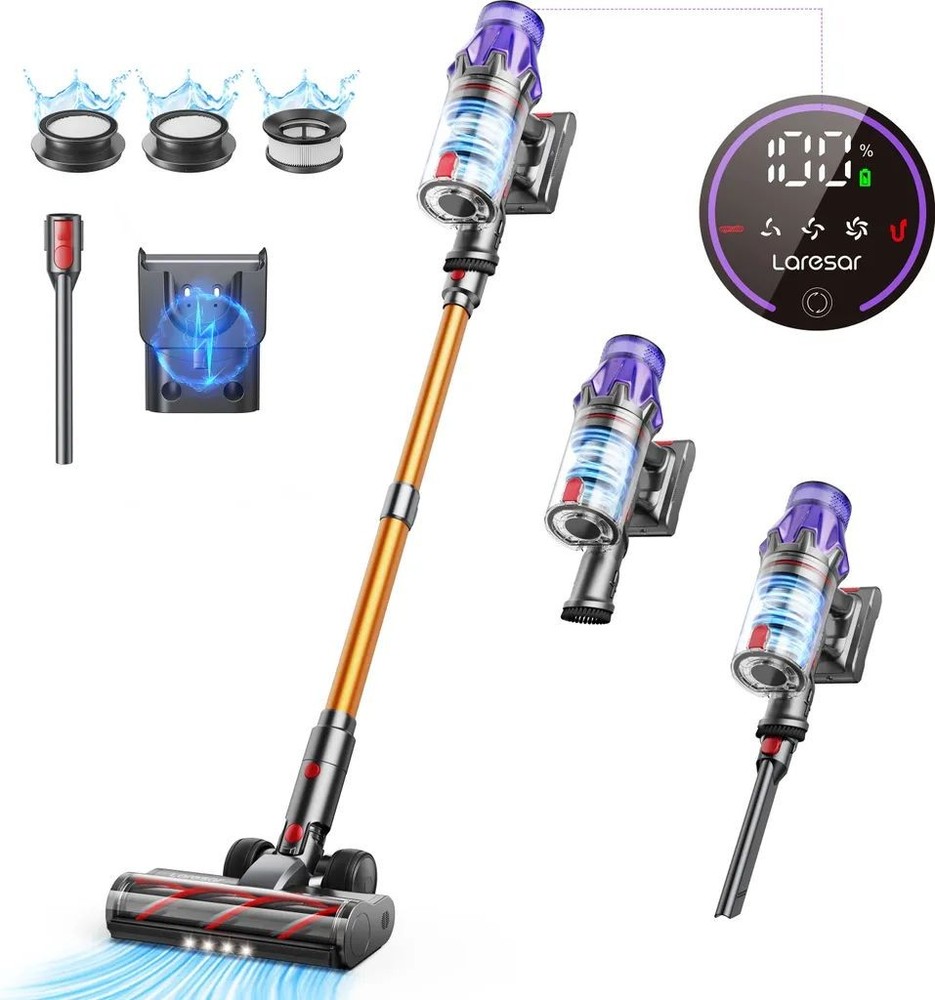 Laresar V7 (Ultra 7) Cordless Vacuum Cleaner 500W, 50,000Pa, 1.5L