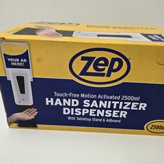 Touch-Free Motion Hand Dispenser 84.54-oz Table Top Stand Zep TFHSU-3- 2500PL
